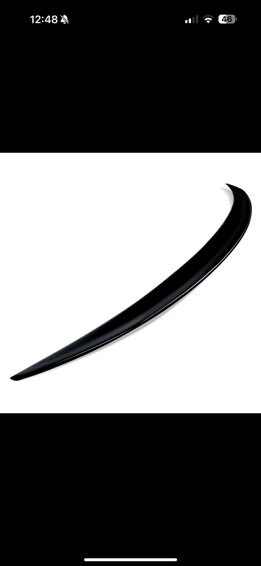 For Benz GLE Coupe C167 GLE350 450 GLE53 2020-2021 Black Rear Trunk Spoiler Lip