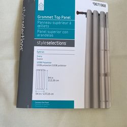 Ivory Colored 84” Curtains