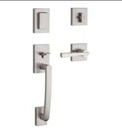 Baldwin Prestige Spyglass Satin Nickel Front Entry Door Lock