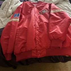 San Francisco 49ers Starter Jacket Like New Size 4xl