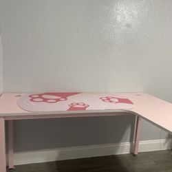 Pink Gaming Desk 