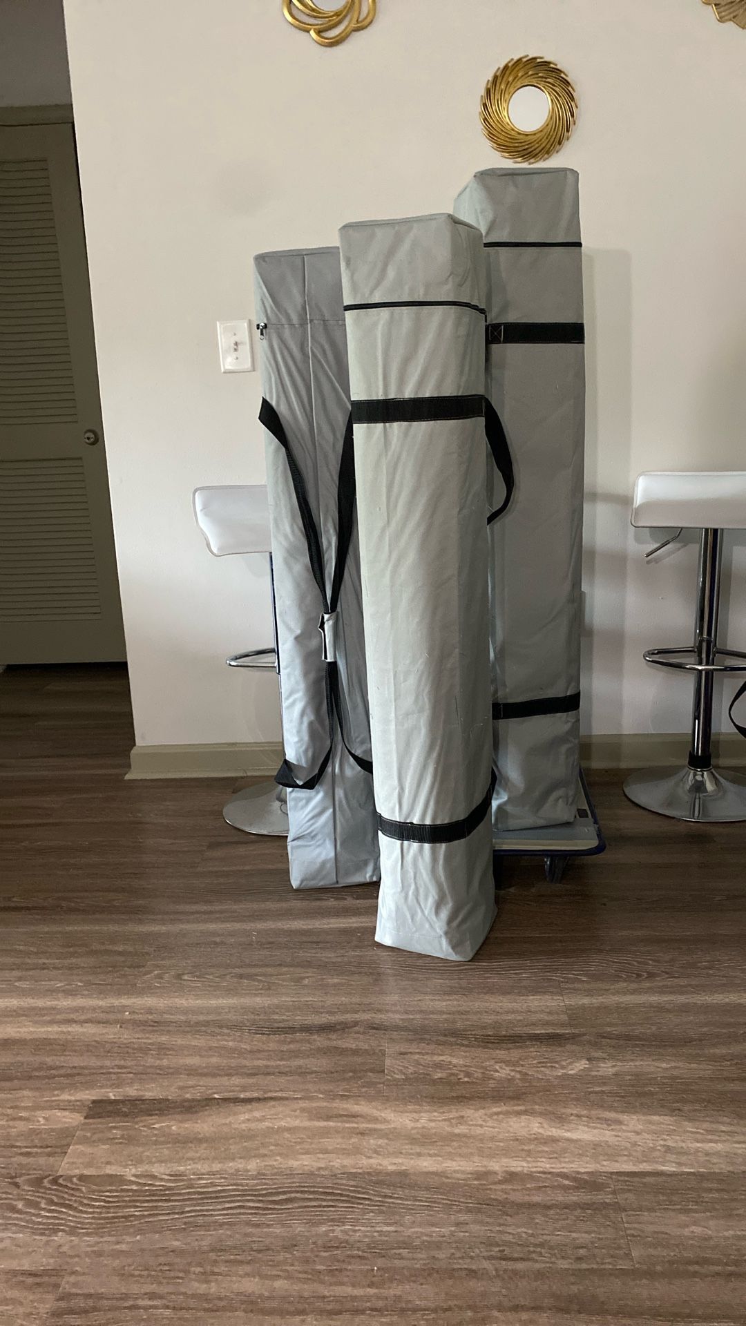 Pop-Up Tent 10 X 10 New Easy Set Up Guaranteed Weatherproof, Strong, Durable White (light Gray) 100 each three for 300