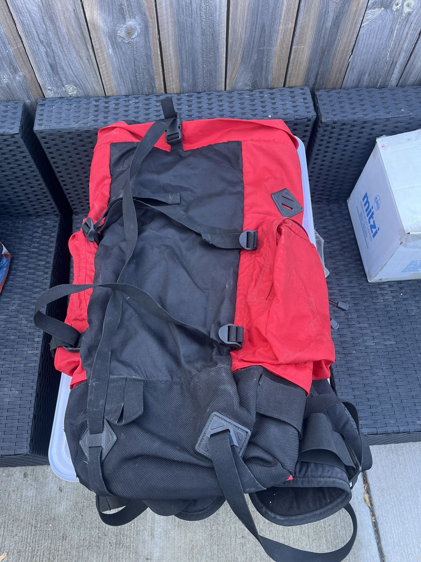 Red Hiking Backpack