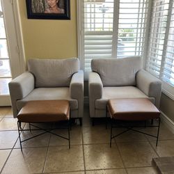 Accent Chairs With Ottomans 
