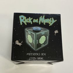 Official Rick And Morty Meeseeks Ceramic Coin Bank