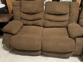 sofa set three piece brown couches