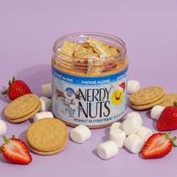 NERDY NUTS- Gnome Alone White Chocolate Peanut Butter Dessert Treat Spread 