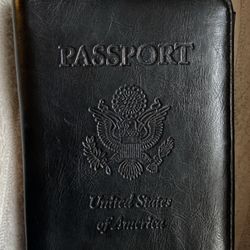 Faux Leather Passport Travel Wallet United States Of America