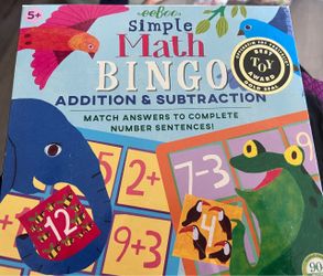 Eeboo simple math bingo