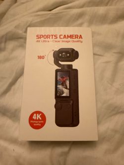 Brand New 4K Ultra HD Sports Camera – 180° Rotating Lens