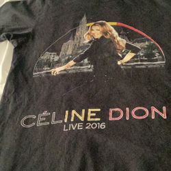 Vintage Celine Dion Concert T Shirt From 2016