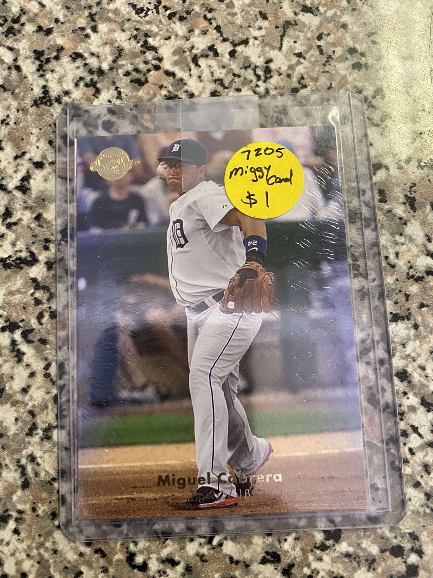 Miguel Cabrera Premium baseball card Tigers cool