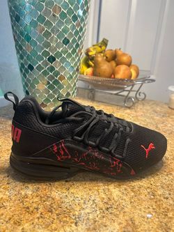 Puma brand new original shoes bk/red  no box size 9 men