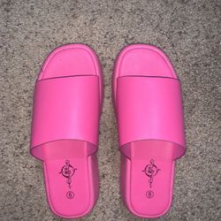 Pink Low Heeled Sandles 