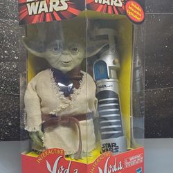 Tiger Electronics Star Wars Interactive Yoda with Lightsaber