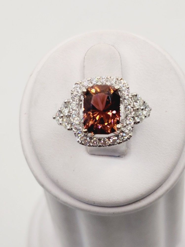 14k Gold 4.33ct Jaba Mine Tourmaline 1.22ct Vvs Diamond Ring