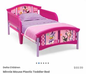 New Minnie Mouse toddler bed frame with legs (mattress sold separately)