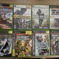 Selling lot of used Xbox n Xbox 360 I have 6 Xbox n 2 Xbox 360 games Pick UP ONLY I Live In Madera CA 