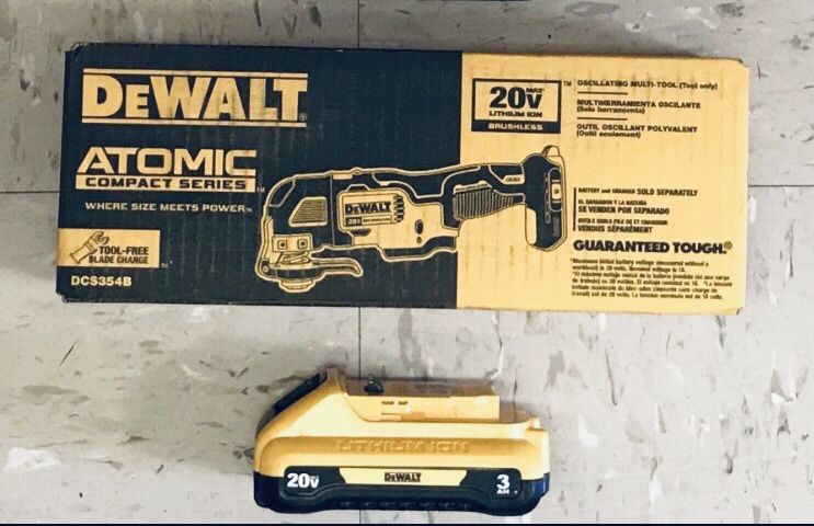Dewalt 20v Brushless Multi Tool and 3Ah Battery