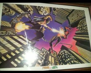 Marvel Spider Man VS The Green Goblin 2001 Limited Edition Poster