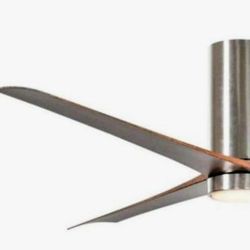 Elegant 52" Ceiling Fan LED Remote Brushed Nickel