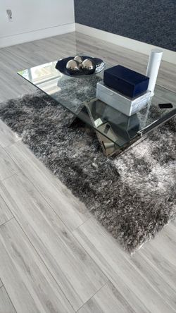 4x6 Grey Shag Area Rug