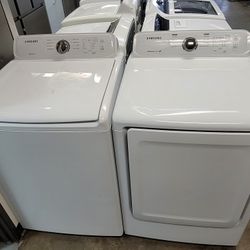 Samsung Top Loading Washer And Gas Dryer Set 