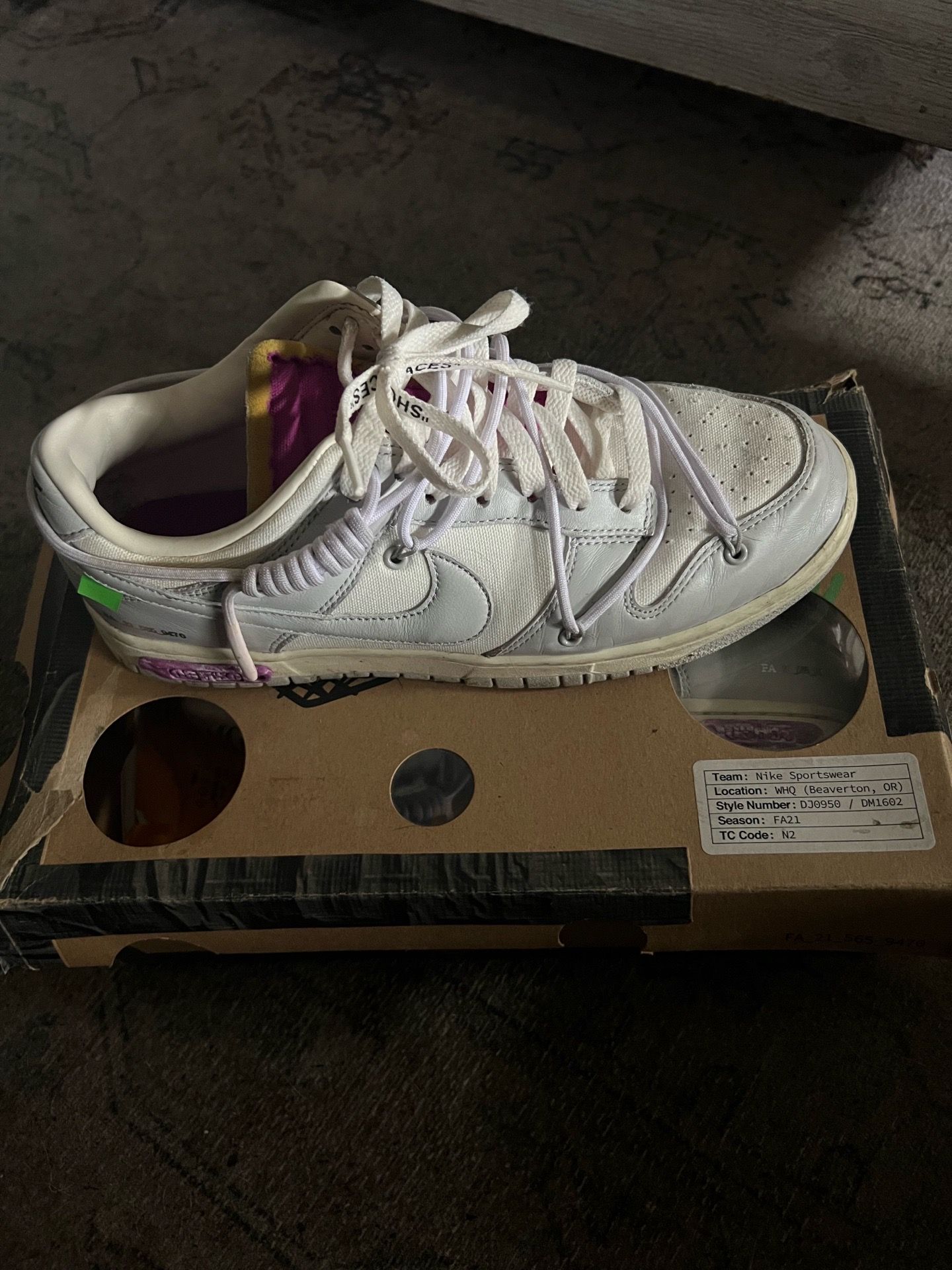 off-white dunks lot 28