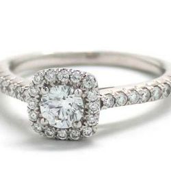 Ladies Diamond/14K White Gold Engagement Ring