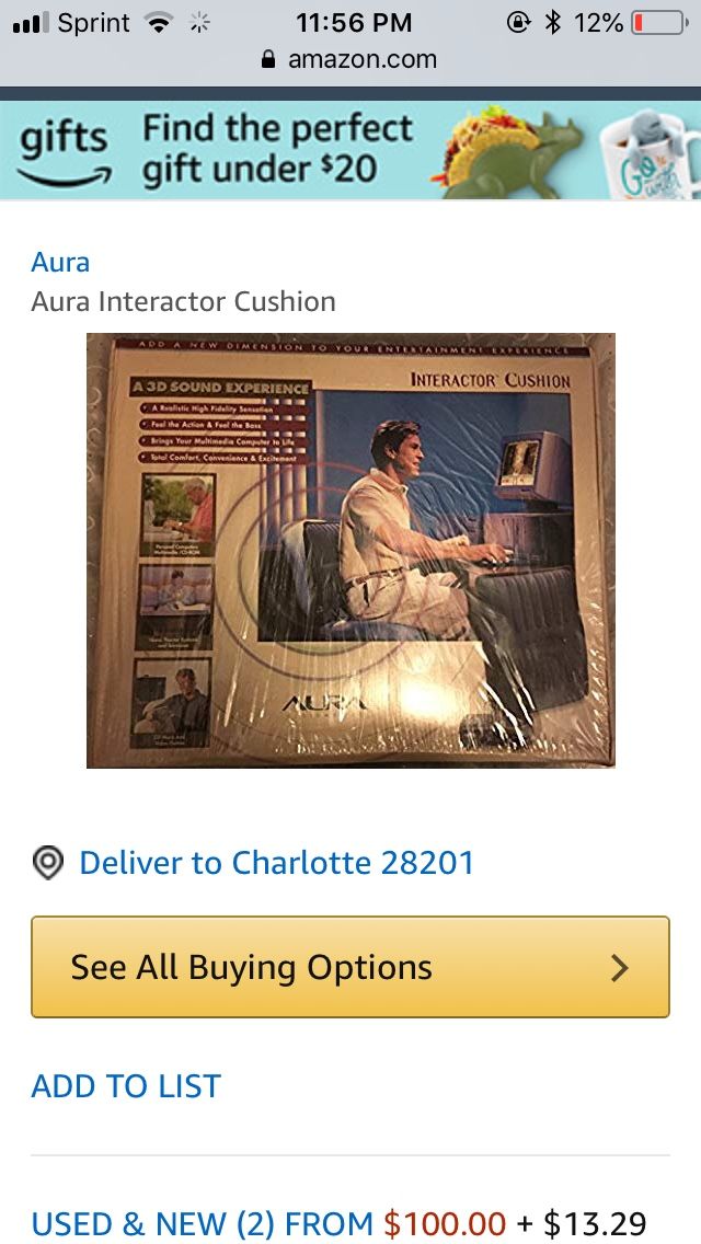 Aura Interactor Cushion