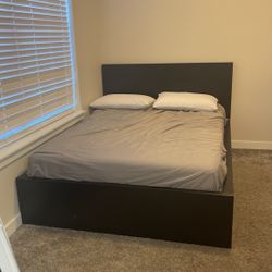 Full Size IKEA Bed With IKEA Mattress 