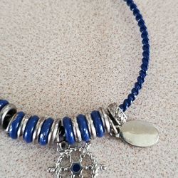 Maritime brand new blue and silver bracelet
