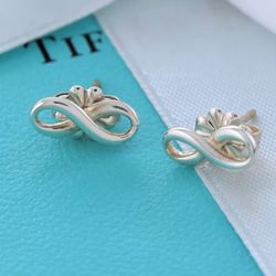 Tiffany & Co. Infinity Silver Stud Earrings New