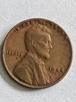 RARE 1944 D Wheat Penny Error ...L Is On Side