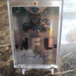 Nick Foles Autograph And Game-used Jersey Card 11/25