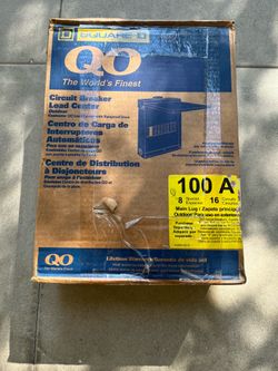 Square D 100A Outdoor rated panel 8 spaces $75