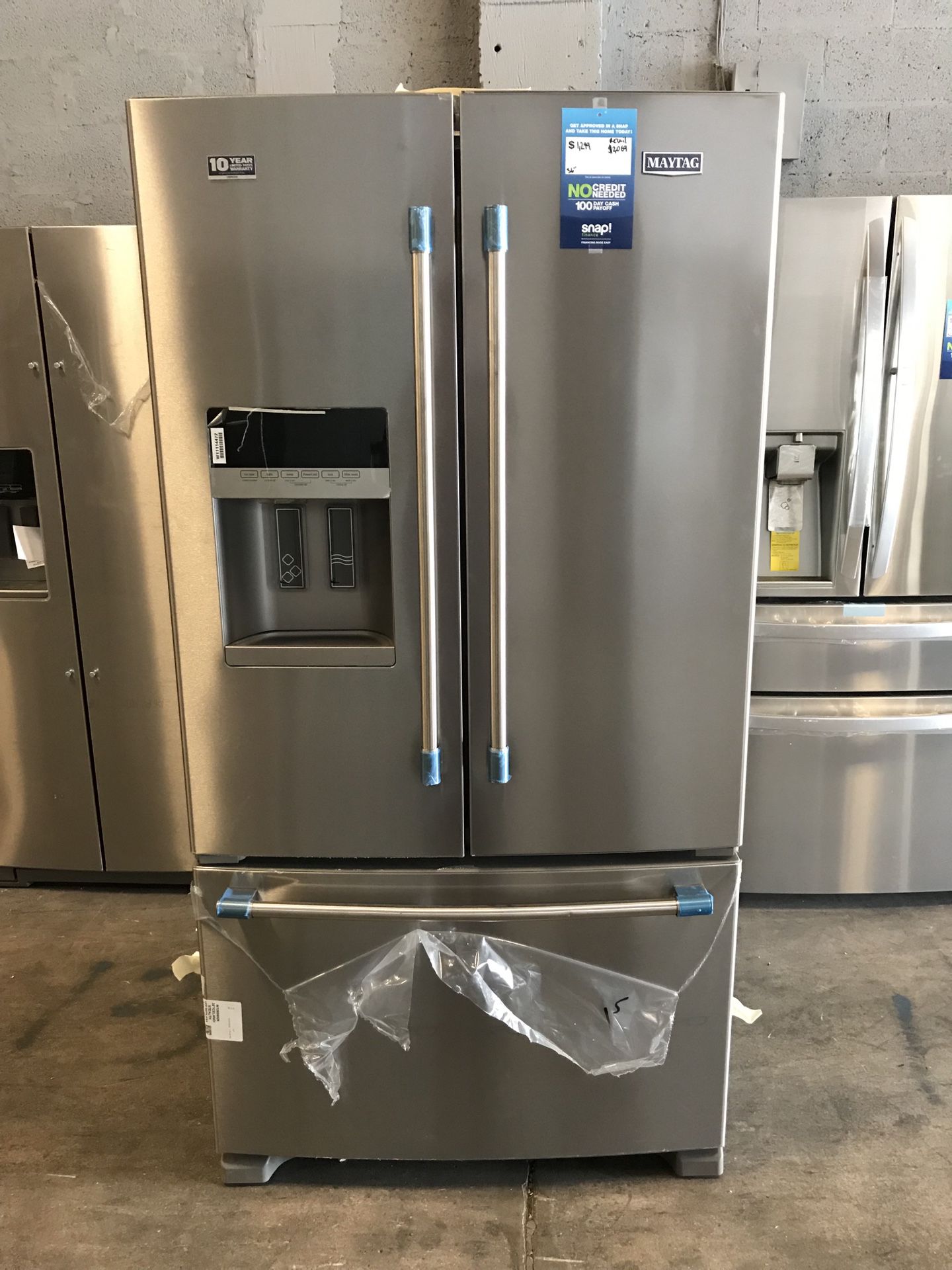 Maytag 25 cu. ft. French Door Refrigerator EZ NO CREDIT CHECK FINANCING AVAILABLE