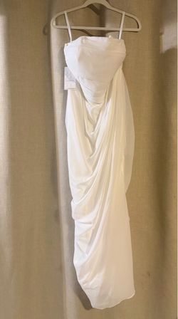 Strapless Dress with Slit