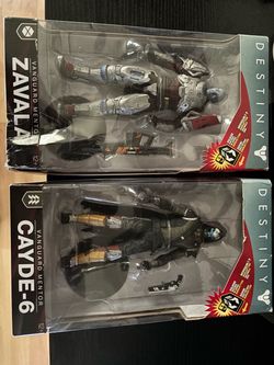 Destiny figures cayde-6 and Zavala