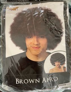 Spirit Halloween brown afro