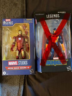 Marvel Legends Iron Man Mark III & Nighthawk