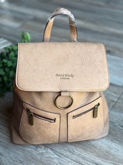 Darcy Marks London Embossed Floral Backpack
