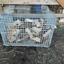 Collapsible Cages.  (with Firewood?) 