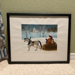 Original Framed Artwork Winter Season