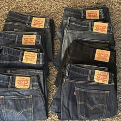 EUC lot of 8 Levi’s Men’s Jeans