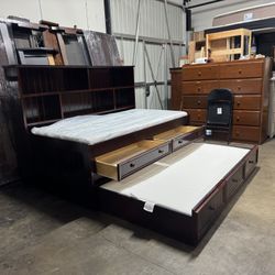 Twin Captains Bed With Trundle Bed $399