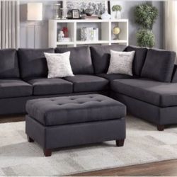 Sectional Sofa + Ottoman