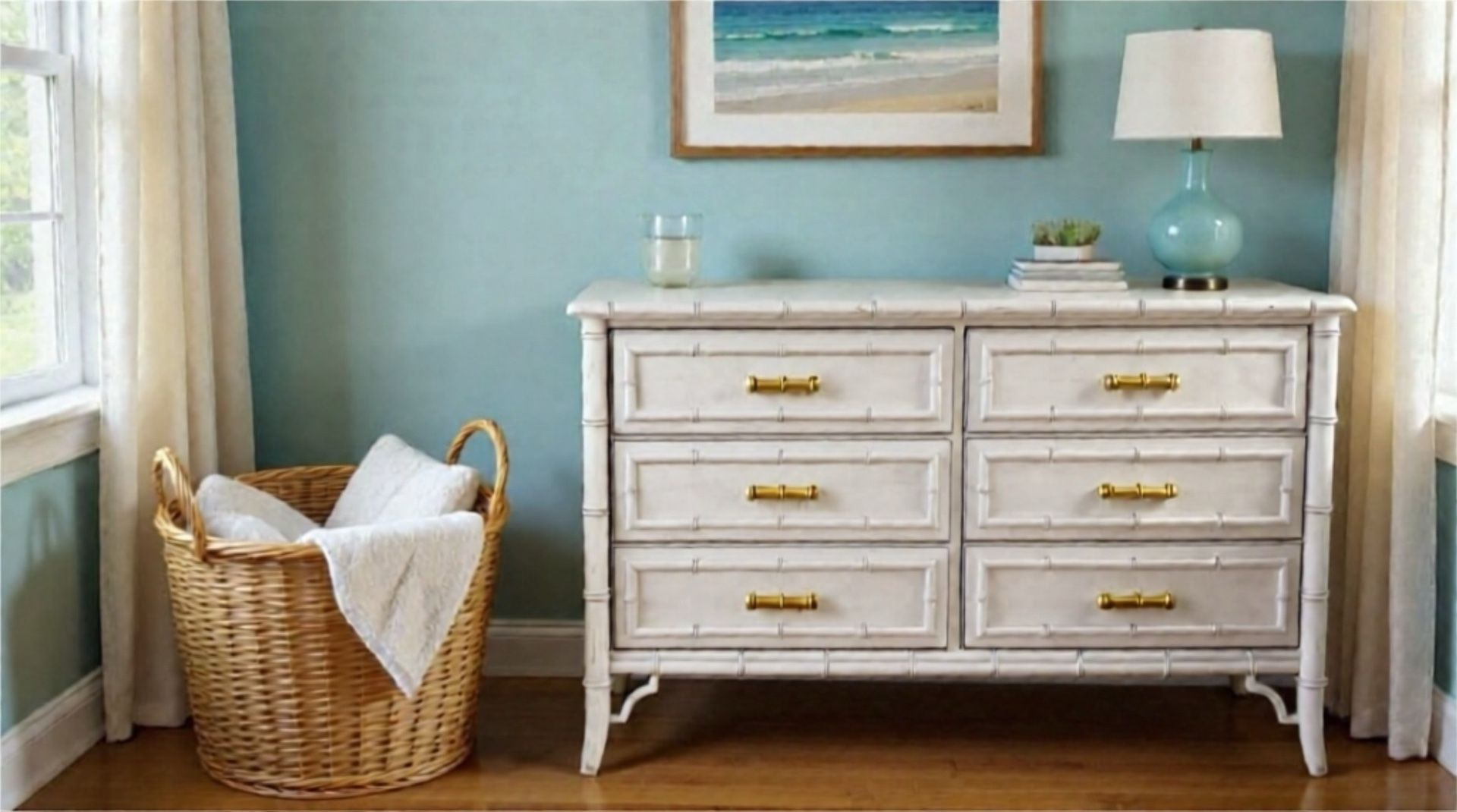 Dixie Aloha Collection Faux Bamboo Dresser