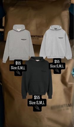 Essentials hoodie size:S,M,L