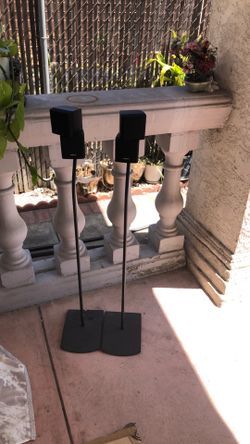 Bose speakers with stand sets.
